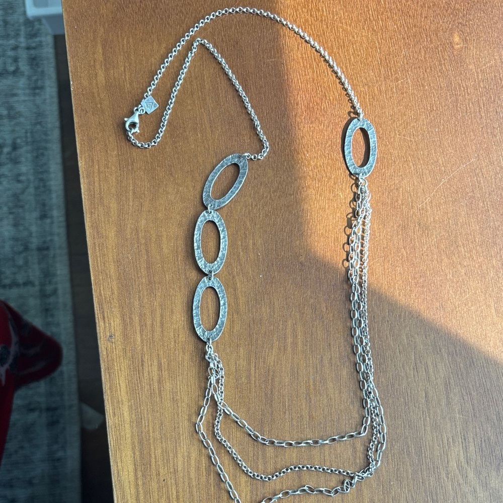 Silpada Silver Oval Link Necklace